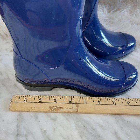 UGG Australia Kid's Blue Raana Rubber Rain Boot Siz US Youth-2 - Picture 4 of 10